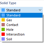 Selecting Solid Type