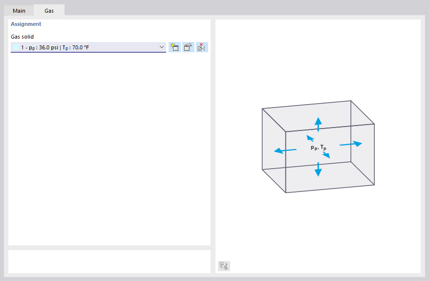 Pressure and Temperature Properties of Gas Solid