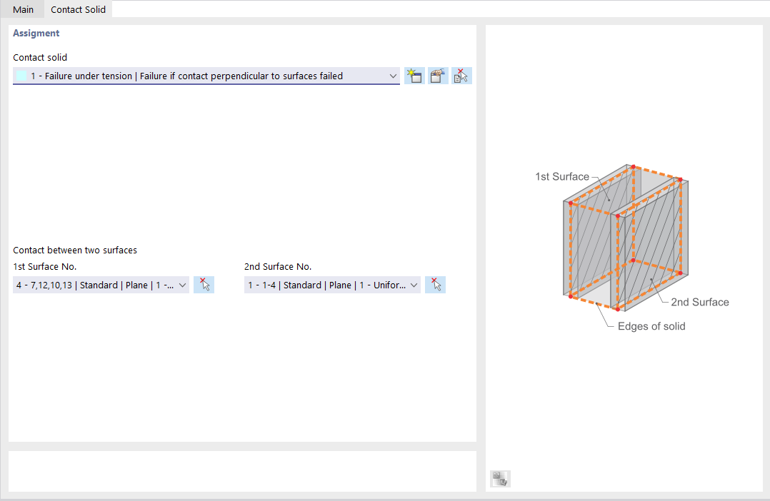 Contact Properties of Solid