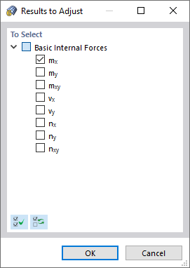 Selecting Types of Internal Forces