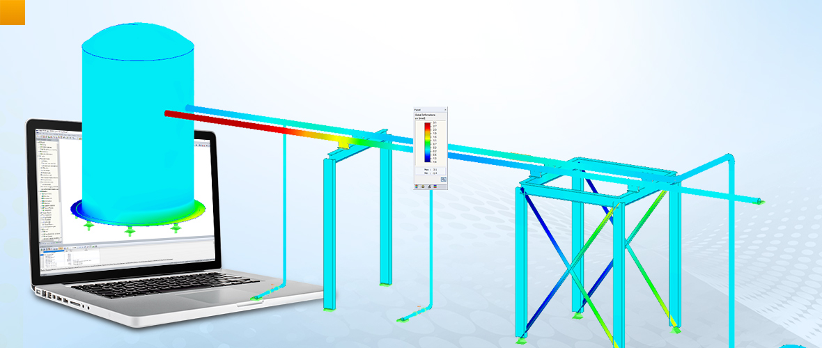 For Structural and Dynamic Analysis of Piping Systems