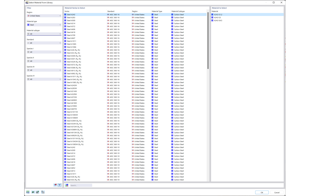 Feature 001994 | Cross-Section and Material Libraries