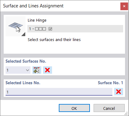 Assigning a Line Hinge