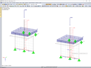 Column Running Through Wall