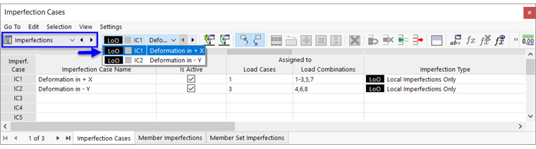 Imperfections and Imperfection Cases in Table