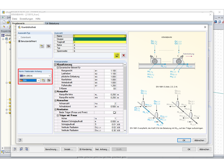 FAQ 005056 | In CRANEWAY, there is a crane library with templates. Why is it grayed out?