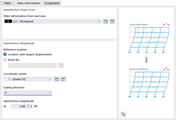 Specifying static deformation from a load case