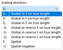 Selecting Scaling Direction