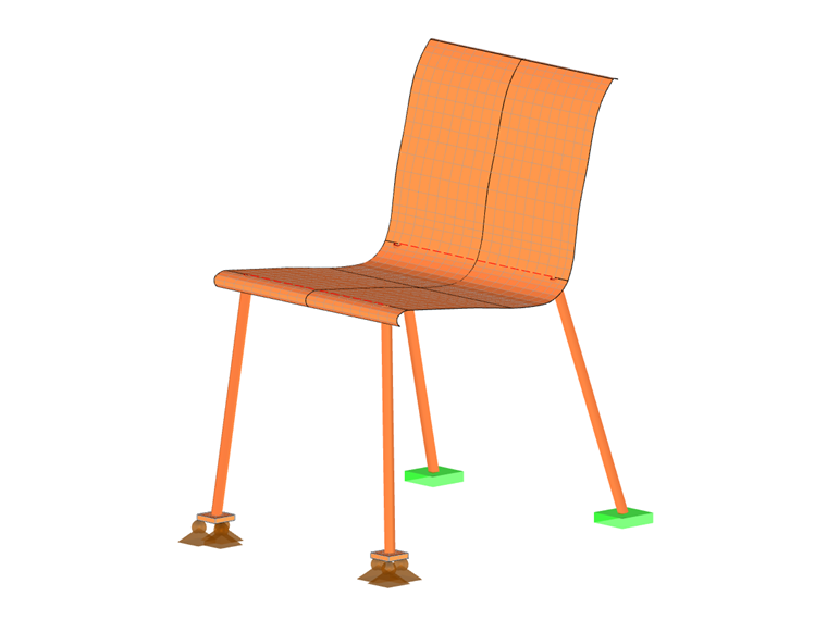 Chair with Contact Solid