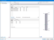 Definition of effective lengths for the stability analysis in aluminum design, with a nodal support and effective length factors setting.