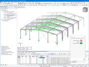 Graphical display of stress distributions and formulas for analyzing the load-bearing capacity of aluminum components.