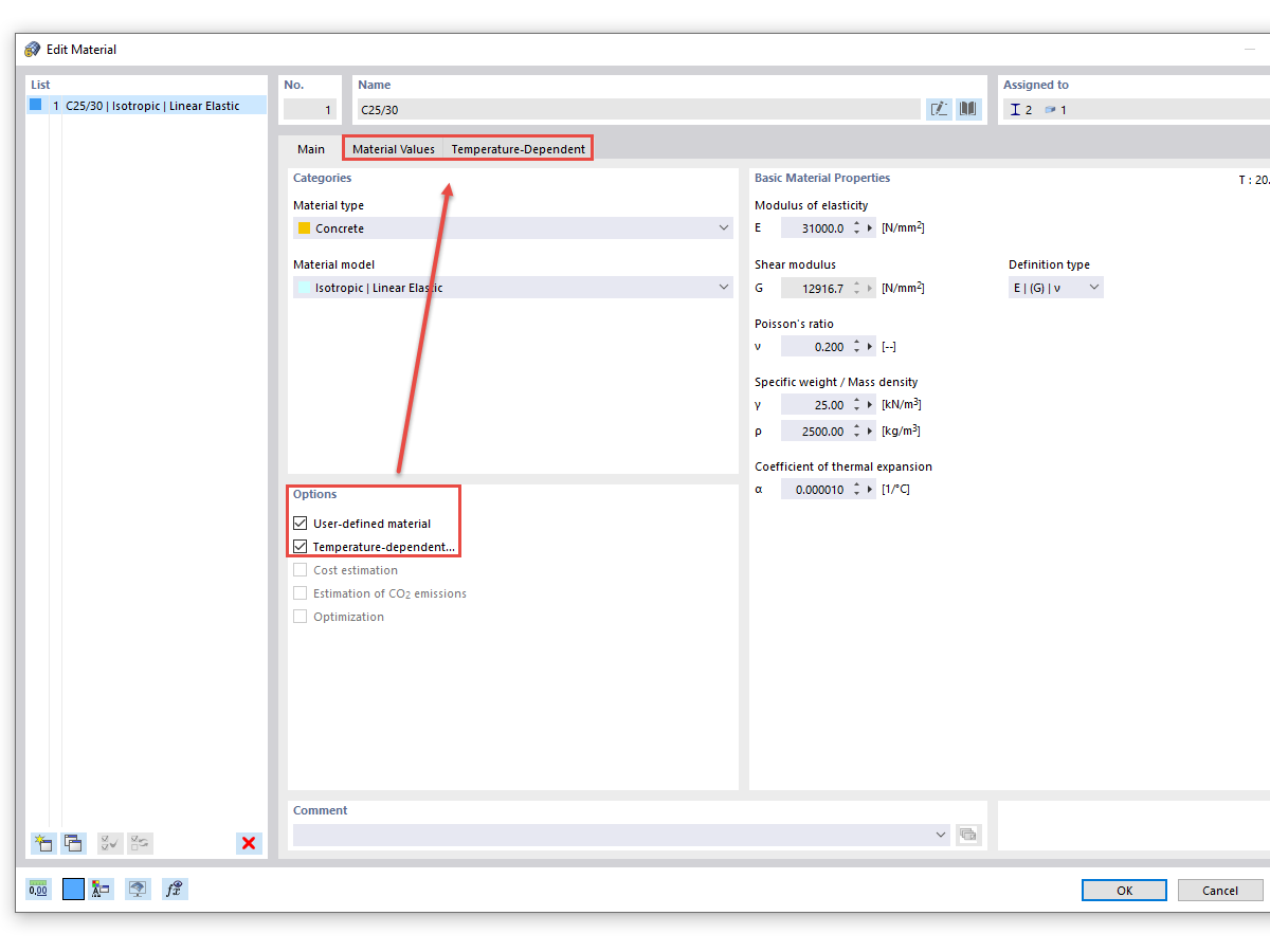 FAQ 005066 | How can I create and edit user-defined material from existing material?