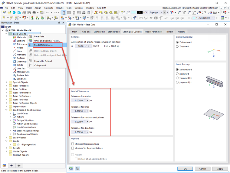 FAQ 005072 | How can a model be regenerated, or where can model tolerances be adjusted?
