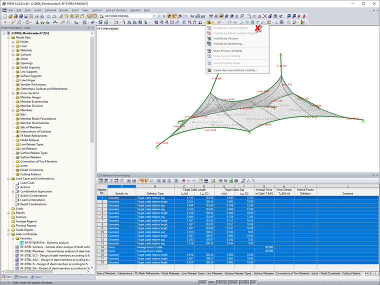 FAQ 005079 | Can I create visibility from objects even though the function is grayed out?