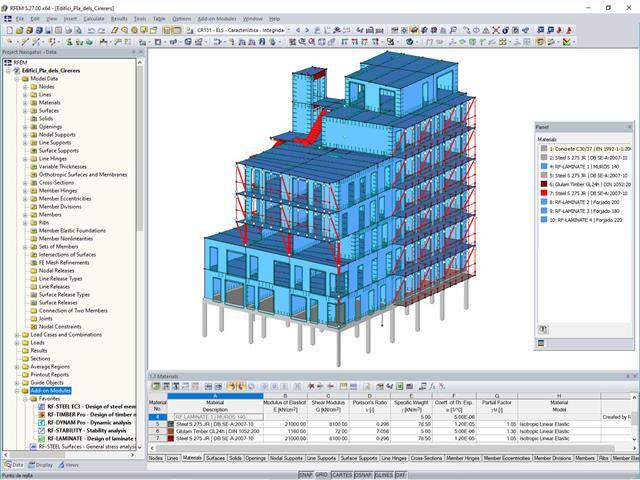 3D Model of Cohousing Building in RFEM (© Estudi M103)