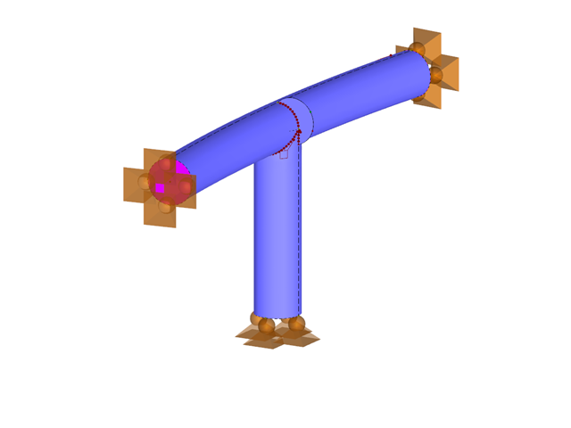 T-Shaped Connection of 3 Pipes