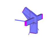 Column-Beam-Bracing | Connection in Industrial Warehouse