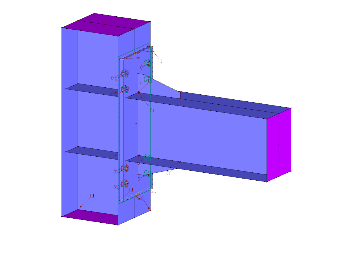 Moment Connection with Stiffeners