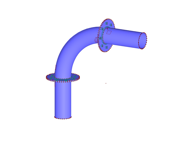 Flanged Elbow Pipe Connection