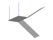 Straight Stairs with 1 Landing and 2 Flights and Tie Rods