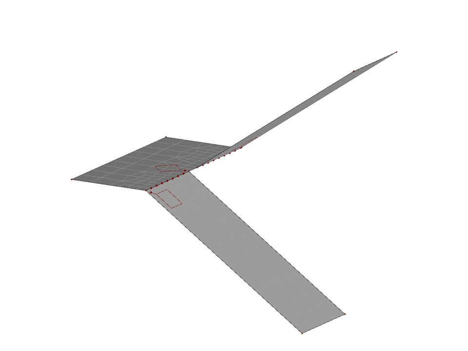 Straight Stairs with 2 Flights and 1 Landing