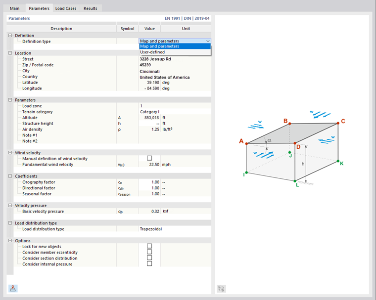 Defining Wind Load Parameters