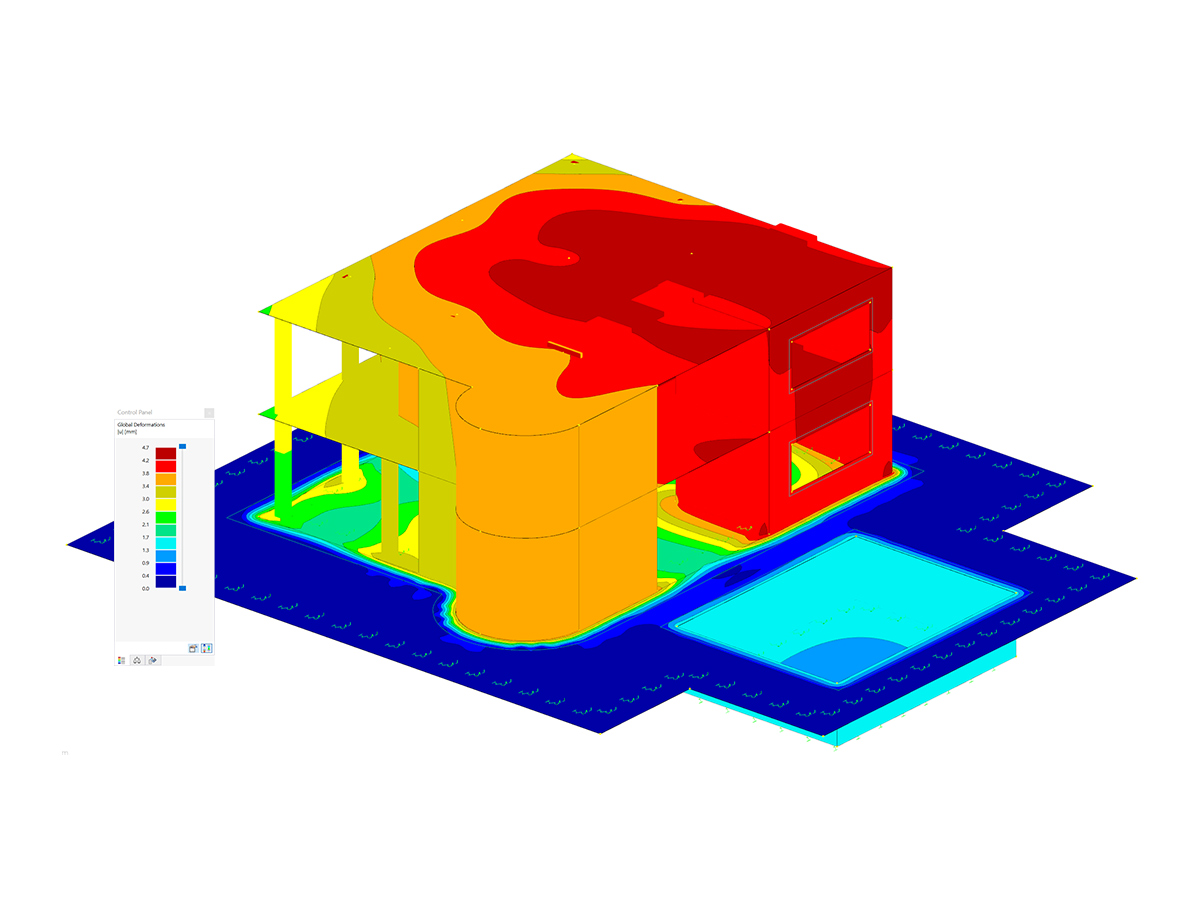 Concrete Building with Swimming Pool