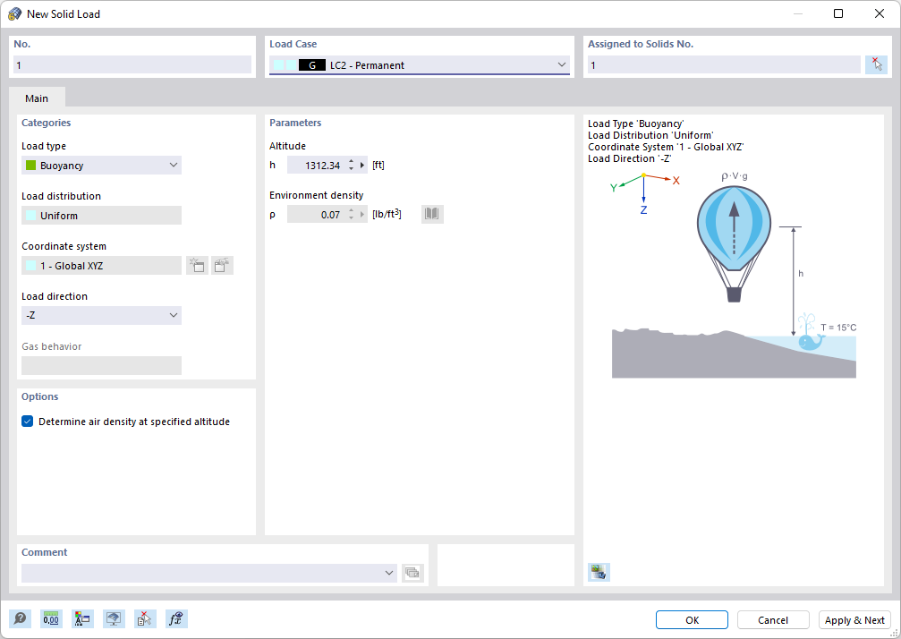 Determining Air Density at Specified Altitude