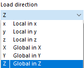 Selecting Load Direction