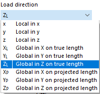 Selecting Load Direction