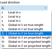 Selecting Load Direction