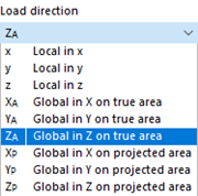 Selecting Load Direction