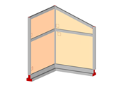 Sloped Corner Masonry Wall