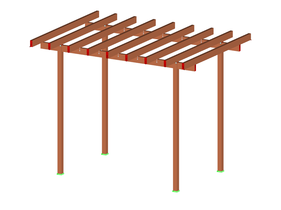 Pergola with Rafters