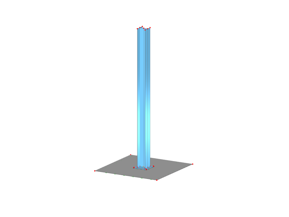 Steel column | RFEM Model to Download