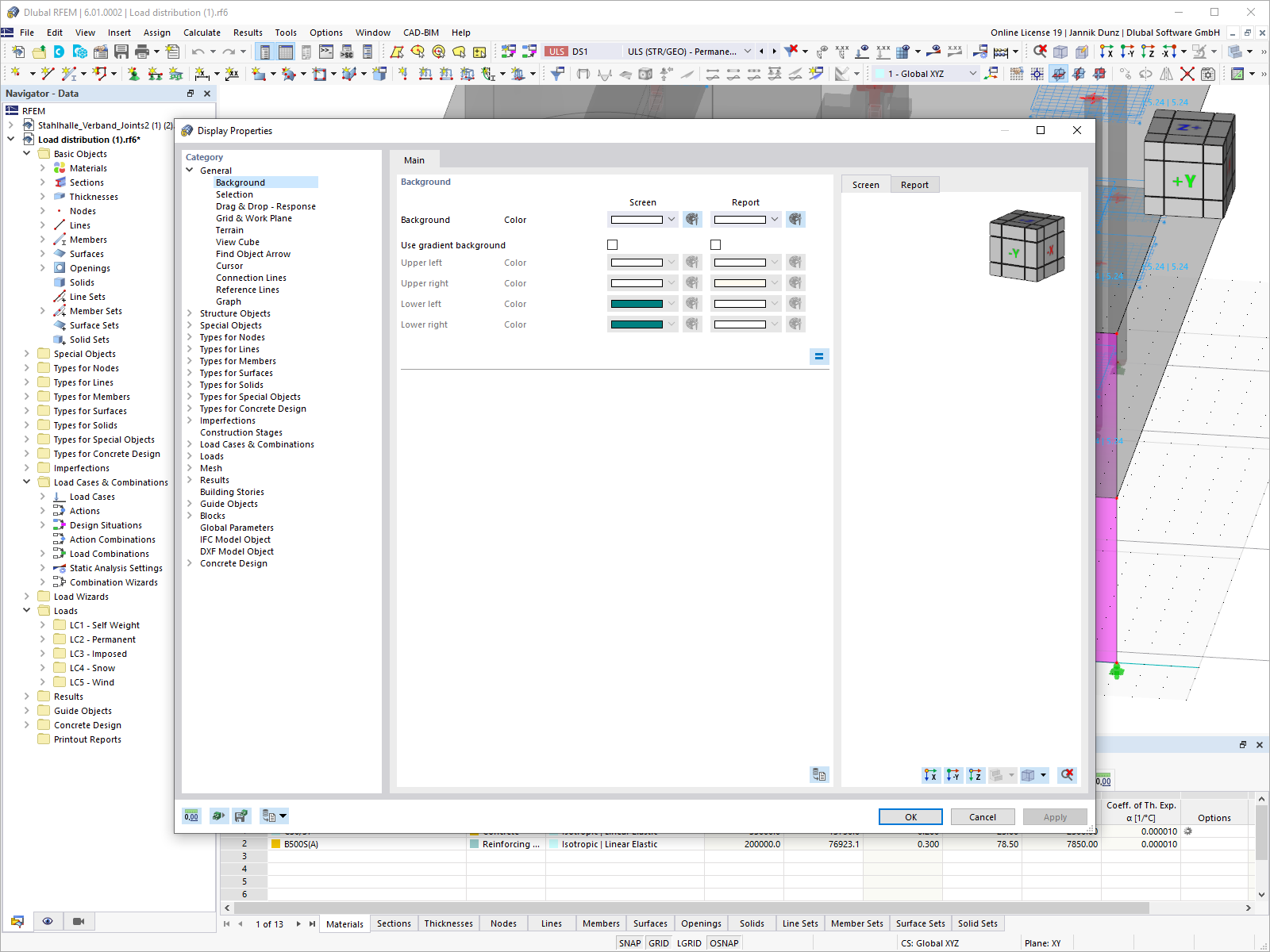 ViewCube Display Setting