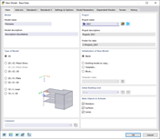 Tab "Main" in Dialog Box "New Model – Base Data"