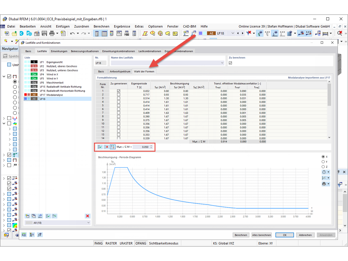 FAQ 005116 | How can I perform an earthquake analysis in RFEM 6 and RSTAB 9?