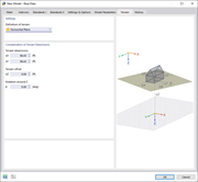 Dialog Box "New Model – Base Data", Tab "Terrain"