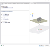 Dialog Box "New Model – Base Data", Tab "Terrain"