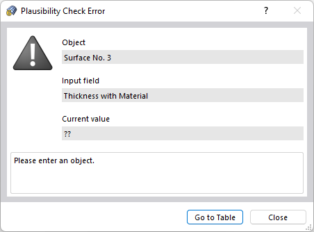 Plausibility Check with Error Message