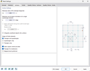 Dialog Box "Mesh Settings", Tab "Surfaces"