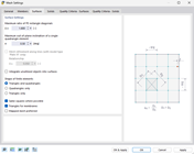 Dialog Box "Mesh Settings", Tab "Surfaces"