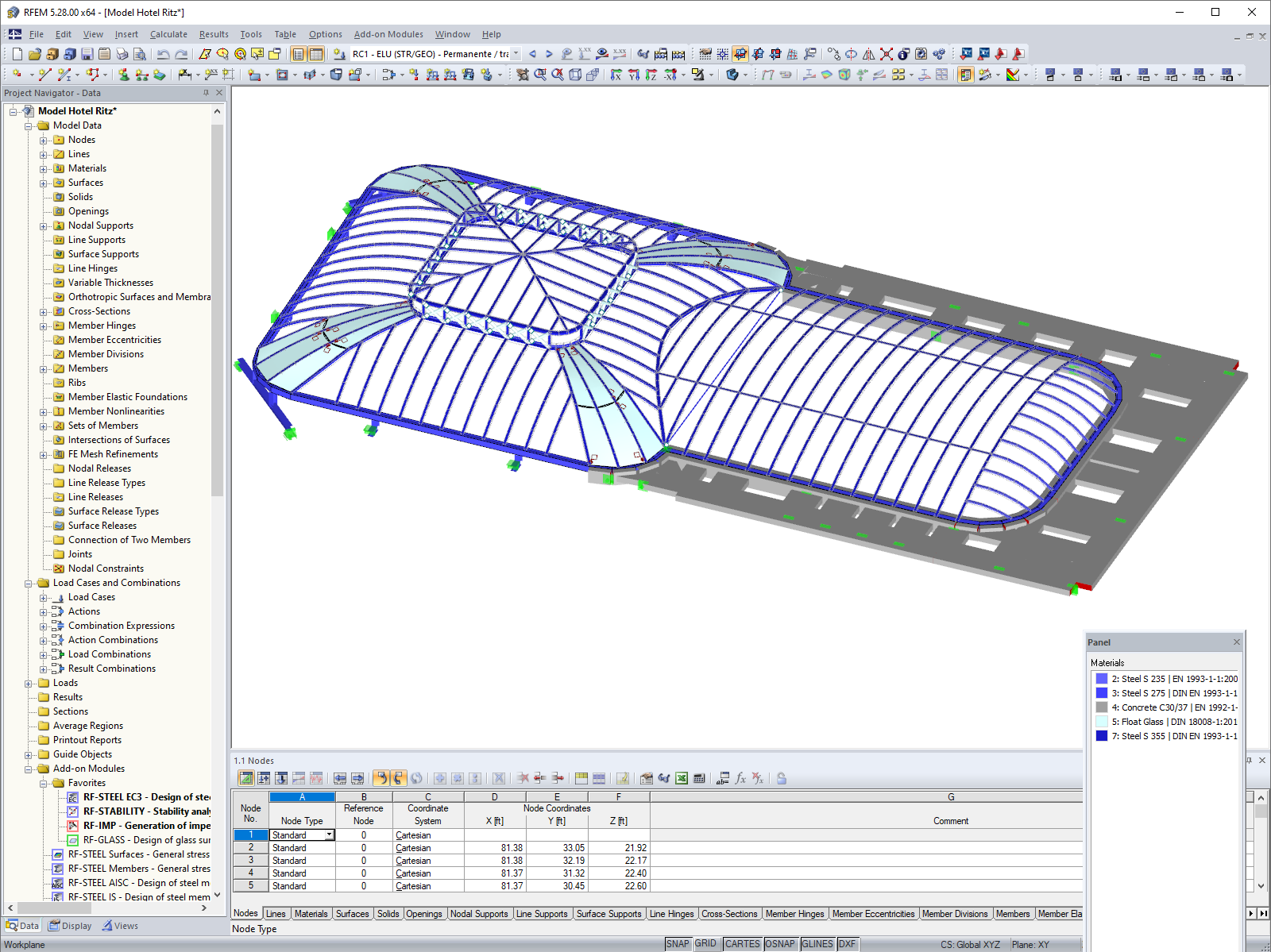 Skylight 3D RFEM Model (© Bellapart)