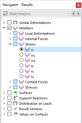 Selecting Member Strains in Navigator