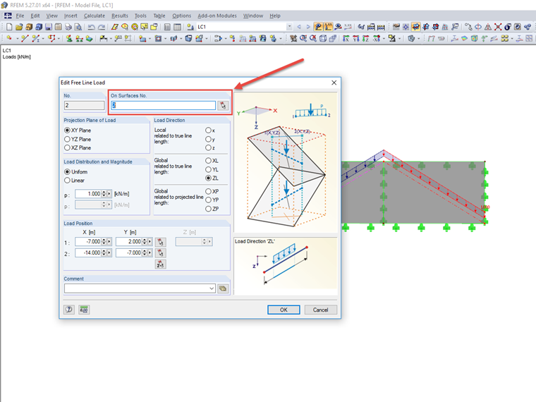 FAQ 005132 | Why are the free line loads not displayed completely at certain locations after copying them, for example?