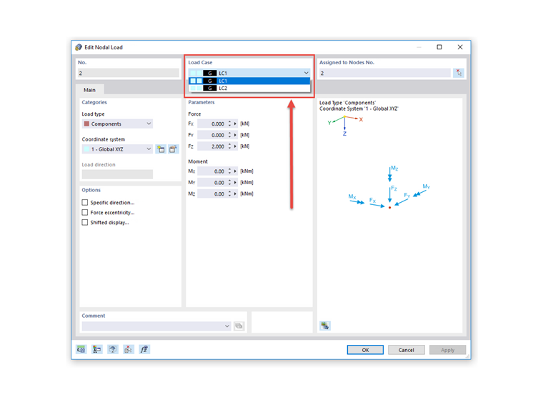 FAQ 005133 | How can I assign existing loads to another load case?