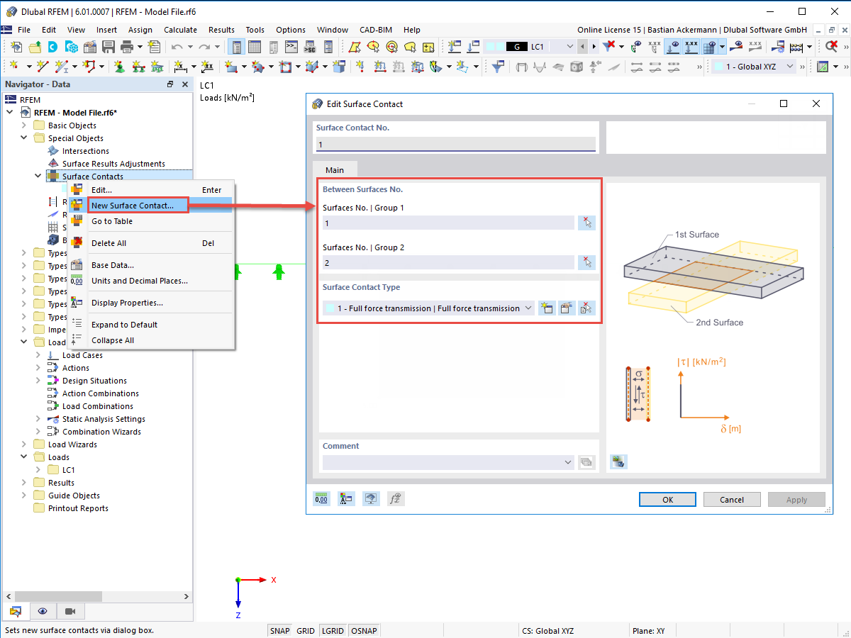 FAQ 005134 | What is the fastest way to create a contact between two surfaces?
