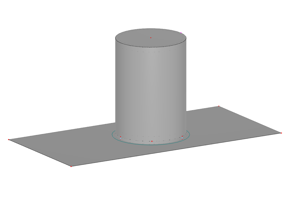 Tank Fixed by Anchors on Concrete Base Slab