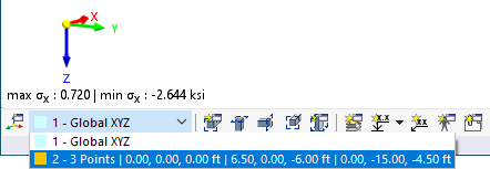 Selecting Coordinate System in List Box